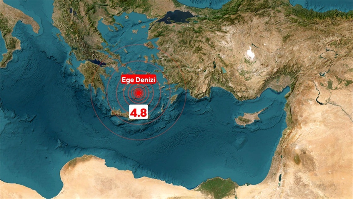 Ege Denizi’nde Depremler Meydana Geldi Haberi