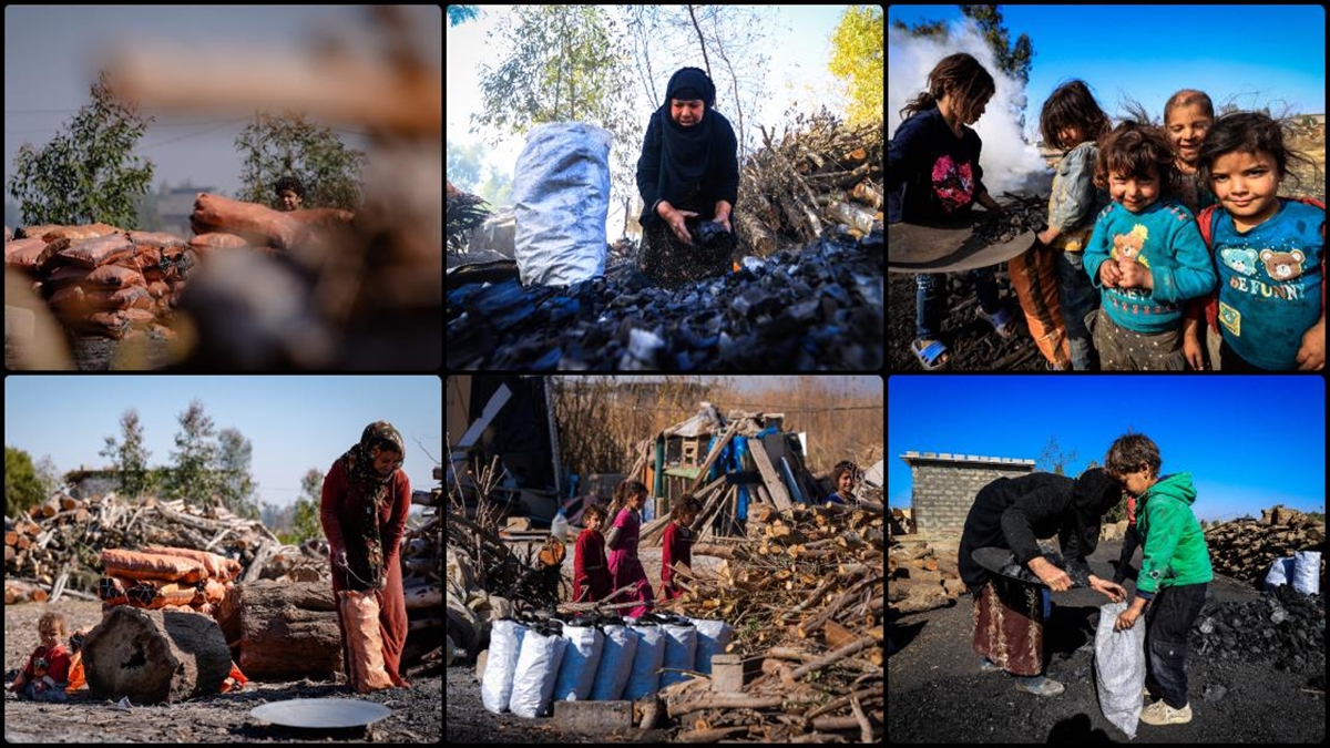 Iraklı Yoksul Aileler, Ekmeğini “Mangal Kömüründen” Çıkarıyor Haberi