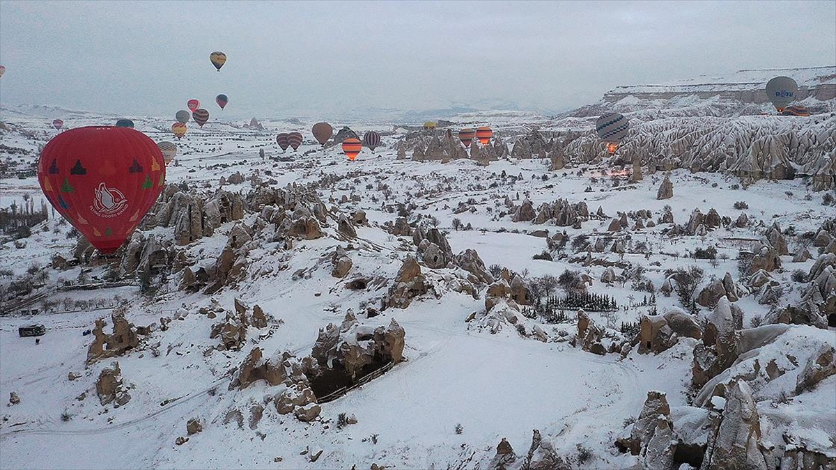 Kapadokya’da Sıcak Hava Balonu Turları Olumsuz Hava Koşulları Nedeniyle 13 Gündür Yapılamıyor Haberi