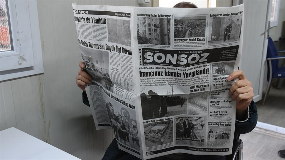 Malatya’nın Ilk Renkli Gazetesi 28 Şubat’ta Siyah-Beyaz Basıldı Haberi