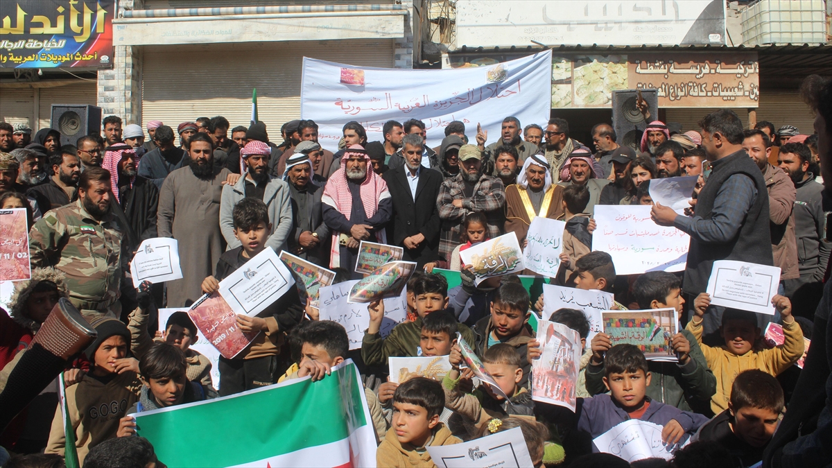 Suriye’de Işgalini Sürdüren Terör Örgütü Pkk/Ypg Protesto Edildi Haberi